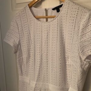 Banana Republic shortsleeved eyelet dress